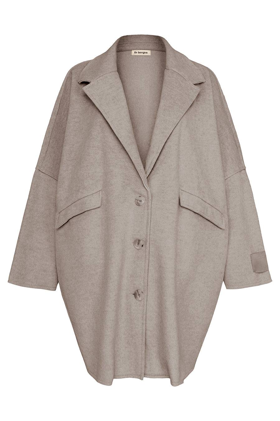 Liv Bergen Oversized Mantel in mouse Heißer Verkauf