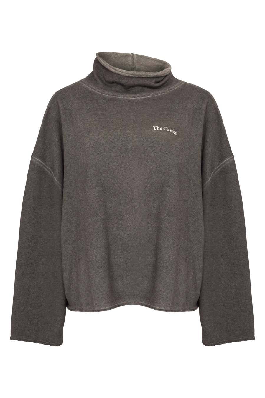 Liv Bergen Sweater classics in asphalt Zeitlich begrenztes Angebot