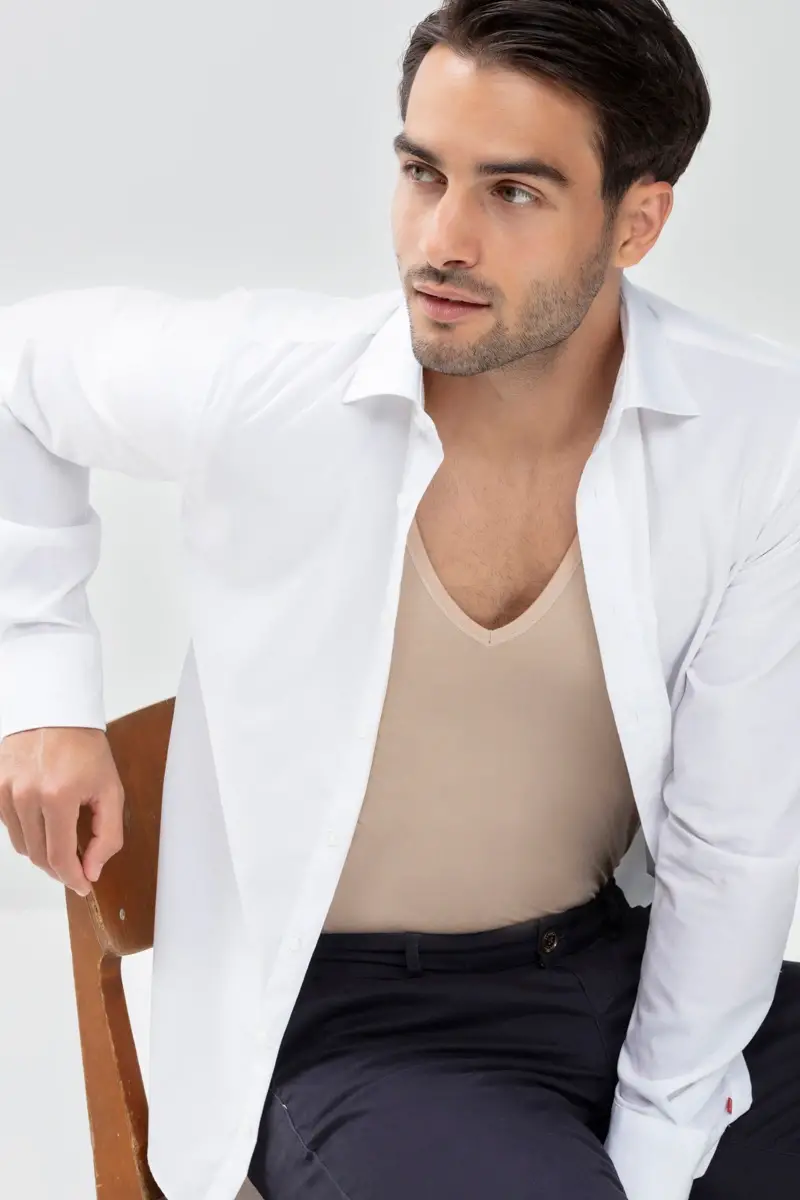 Merxx Das Drunterhemd - V-Neck | Slim fit Serie Dry Cotton Functional Muttertagsangebot