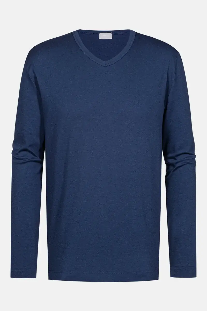 Merxx Langarm-T-Shirt Serie Solid Night Jubiläumsangebot