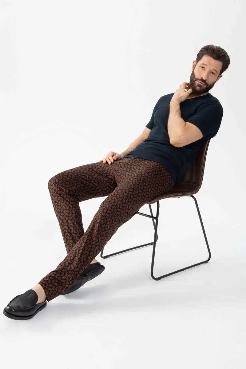 Merxx Hose lang Serie Silhouettes Pattern Osterangebot