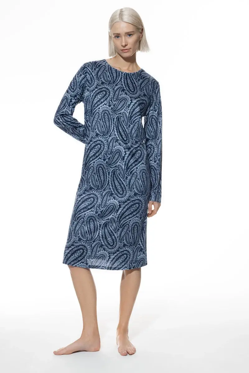 Merxx Nachthemd langarm Serie Floral Paisley