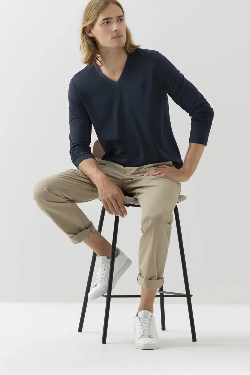 Merxx Langarm-Shirt Dry Cotton Colour Kostenloser Versand international