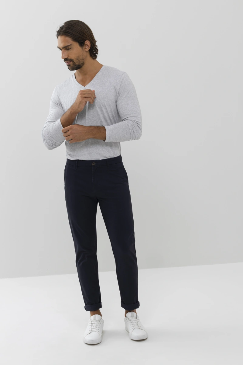 Merxx Langarm-Shirt Dry Cotton Colour Fabrikladen