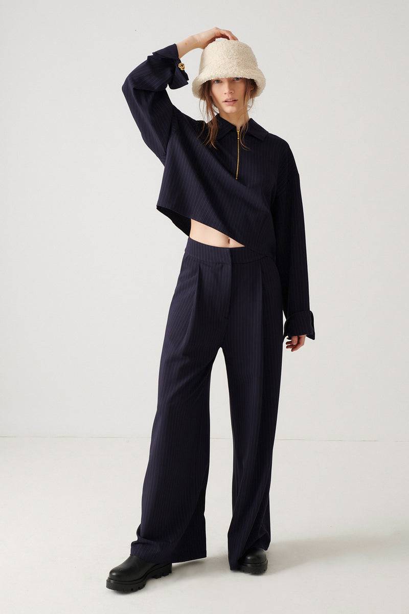 Mykke Hofmann Cool Wool Top Losa Clearance-Verkauf