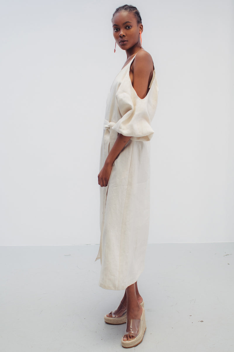 Mykke Hofmann Leinenkleid Kippie Kostenloser Versand international