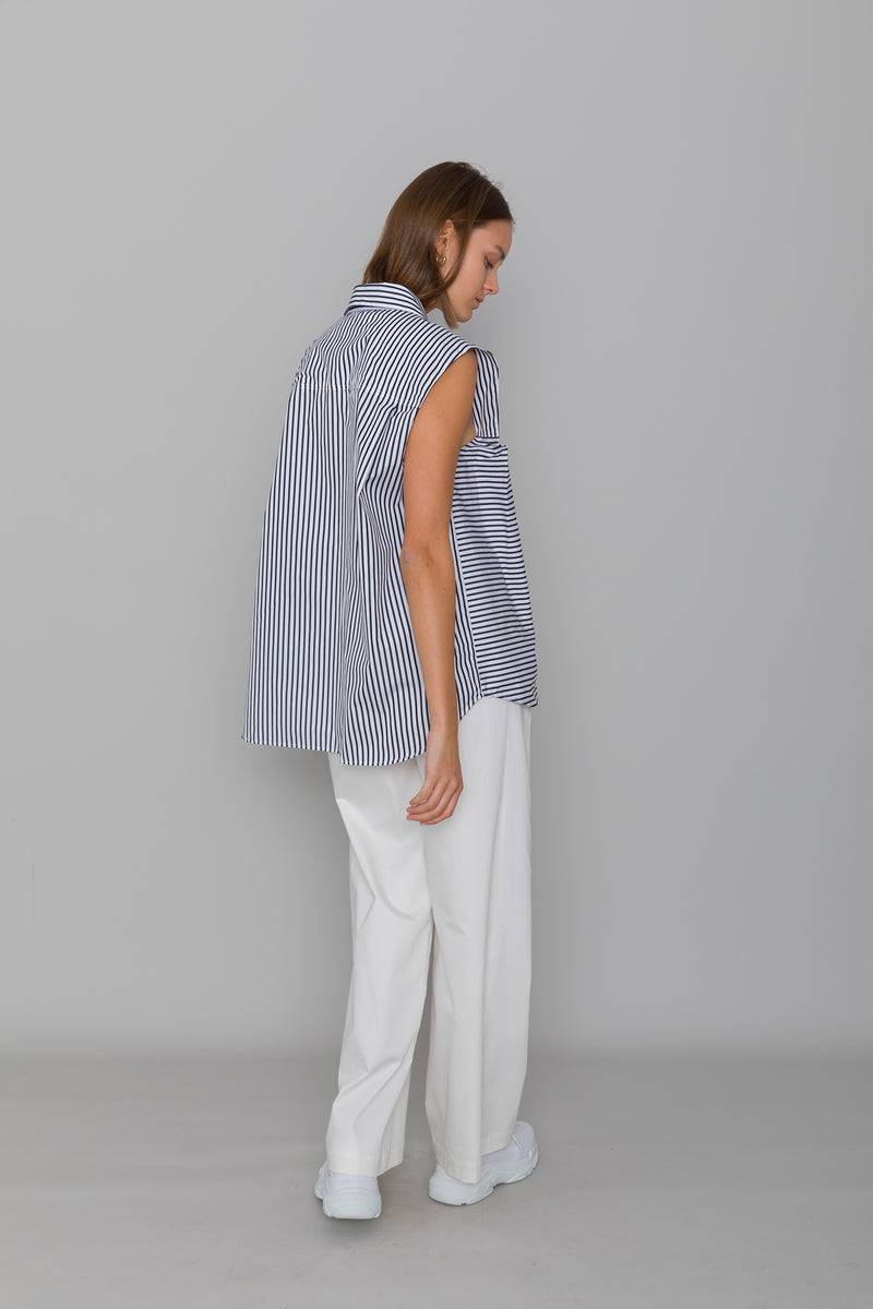 Mykke Hofmann Bluse Loraine aus Bio-Baumwollpopeline Begrenztes Angebot