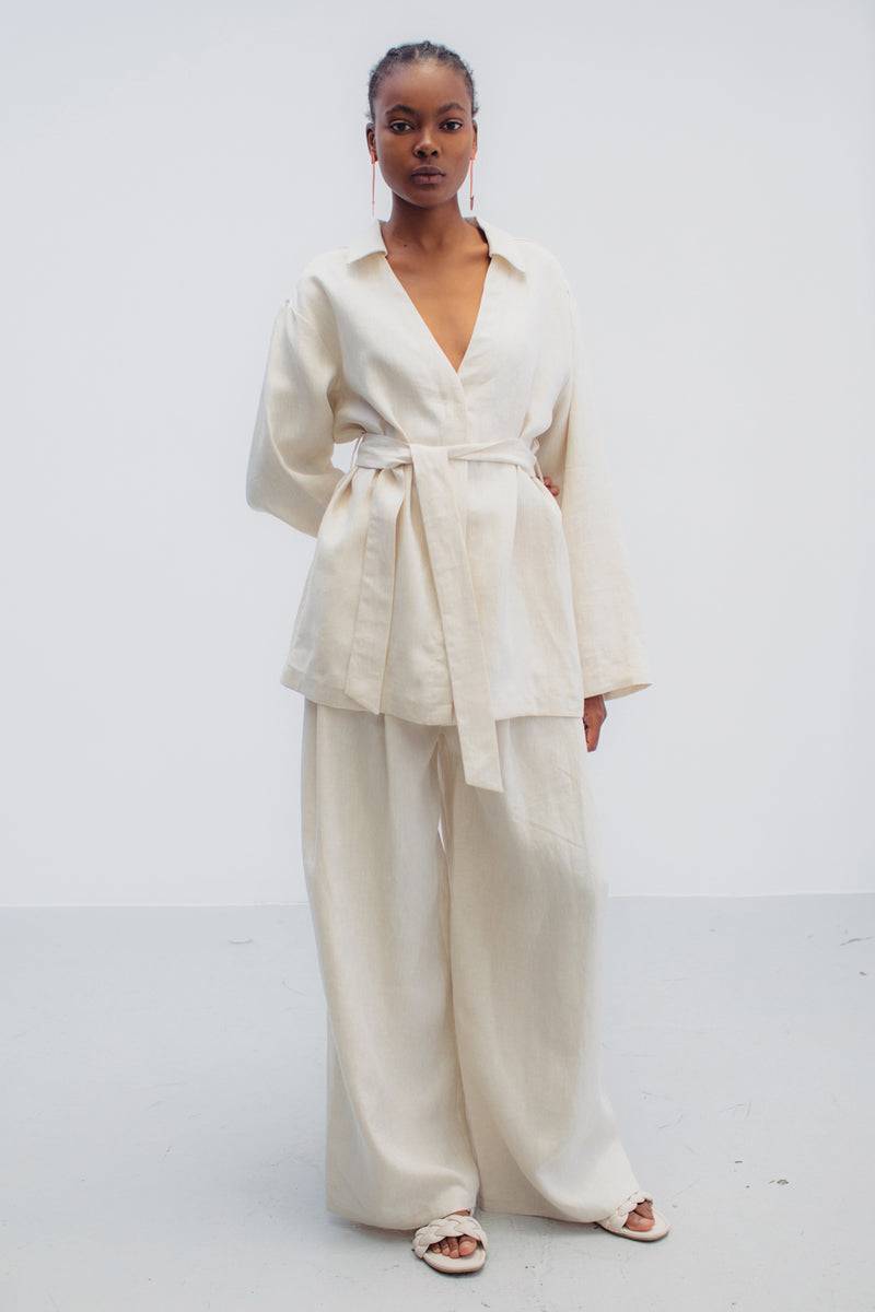 Mykke Hofmann Leinenjacke Lotta Neueste Mode
