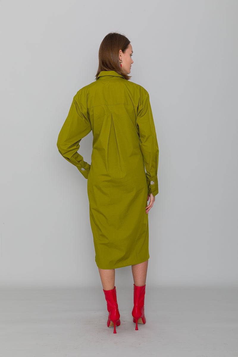 Mykke Hofmann Keon Kleid aus Bio-Baumwolle Vierteljährliche Förderung
