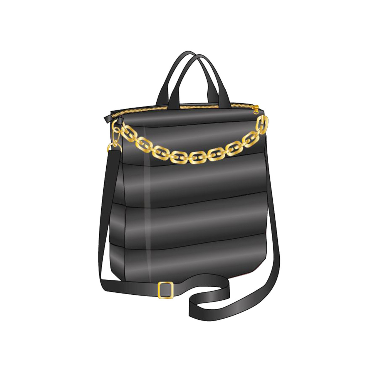 Nitzsche Accessoires Auffällige Handtasche mit goldener Kette Wochenangebot