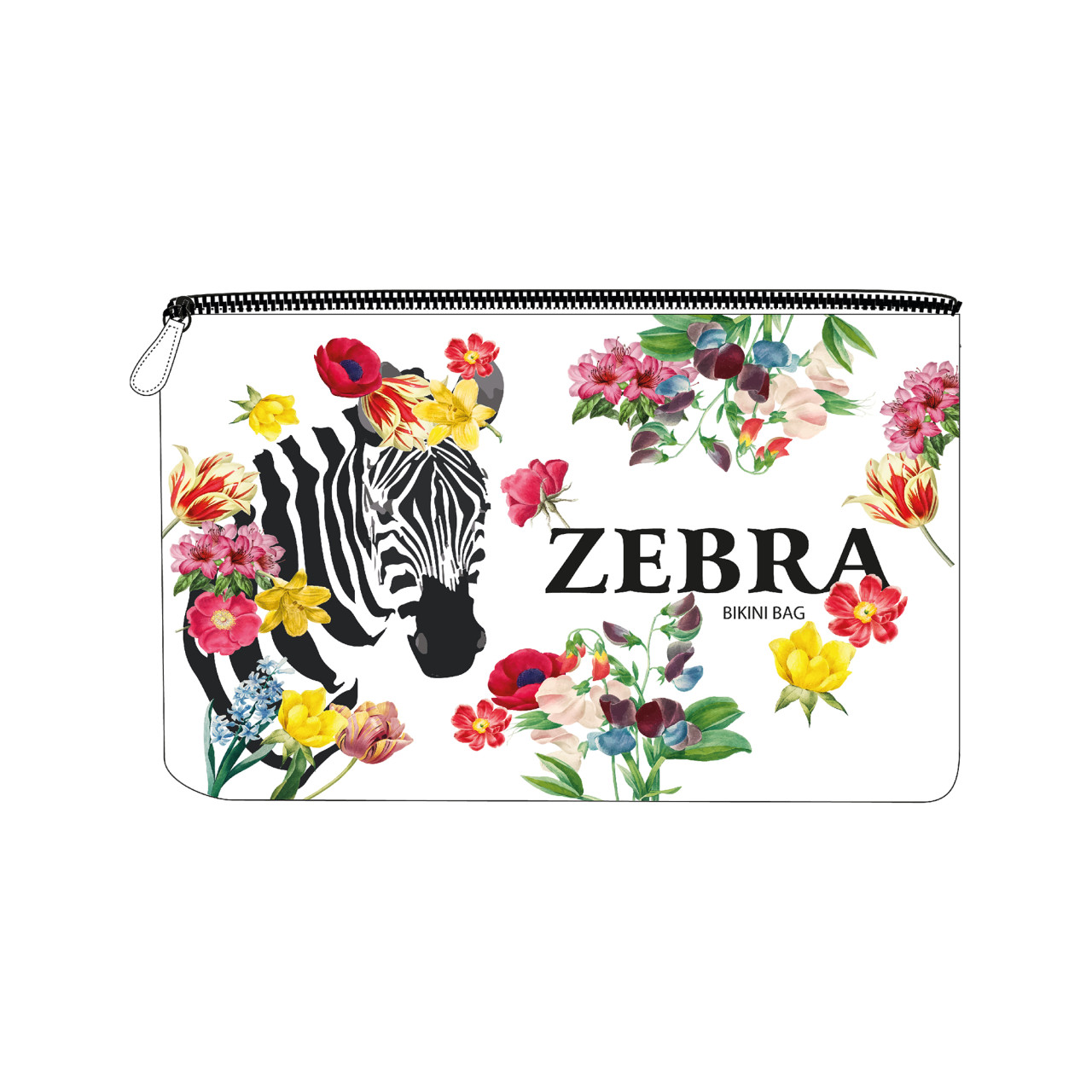 Nitzsche Accessoires Bikinibag mit buntem Zebra-Muster 2025