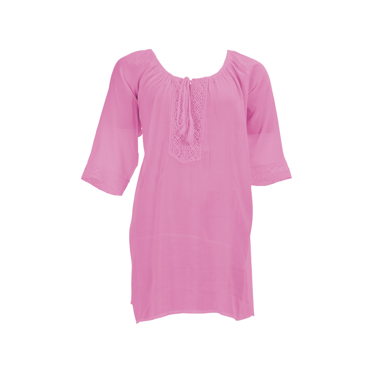Nitzsche Accessoires Feminine Tunika mit Bändchen am V-Ausschnitt Schlussverkauf