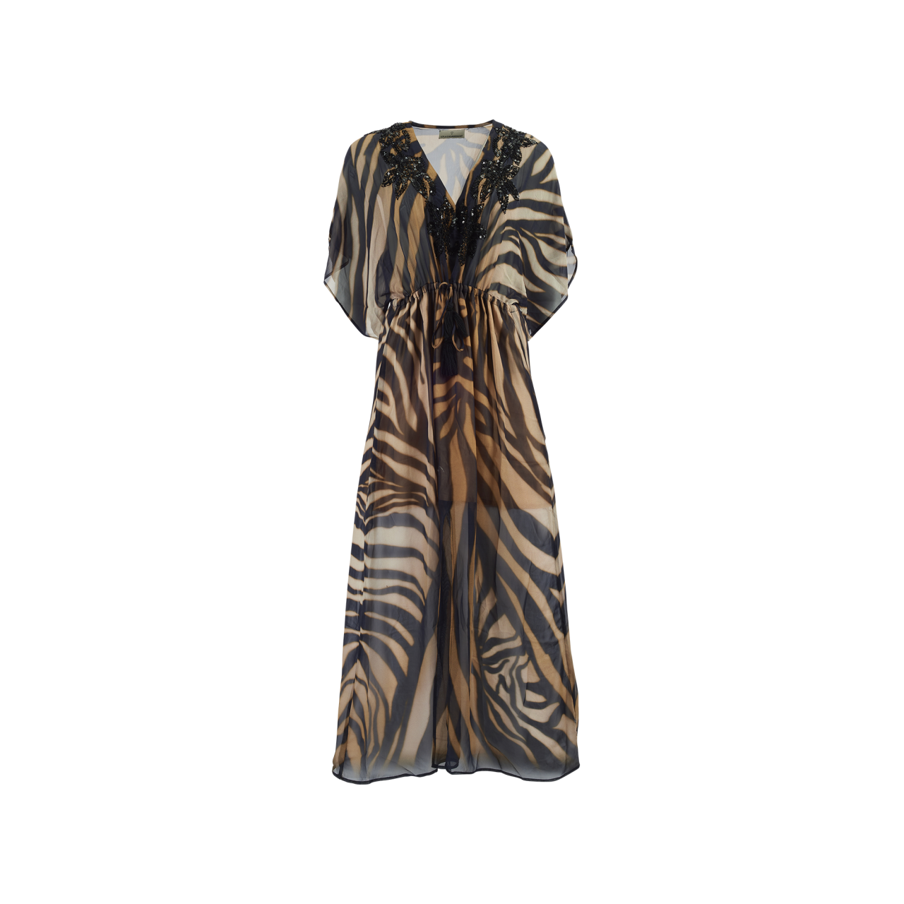 Nitzsche Accessoires Leichtes Strandkleid mit Paillettenverzierung am Ausschnitt Kostenloser Versand