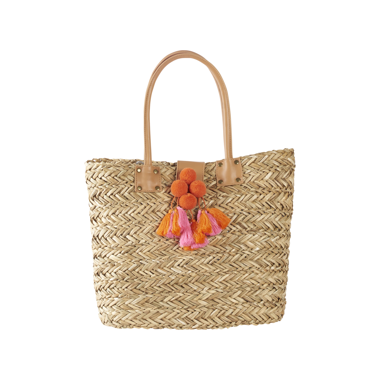 Nitzsche Accessoires Strohshopper mit Henkel in Lederoptik Top Angebot