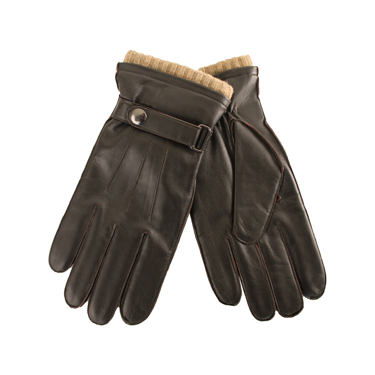 Nitzsche Accessoires Glattleder Handschuh mit Wollfutter für Herren Auslauf