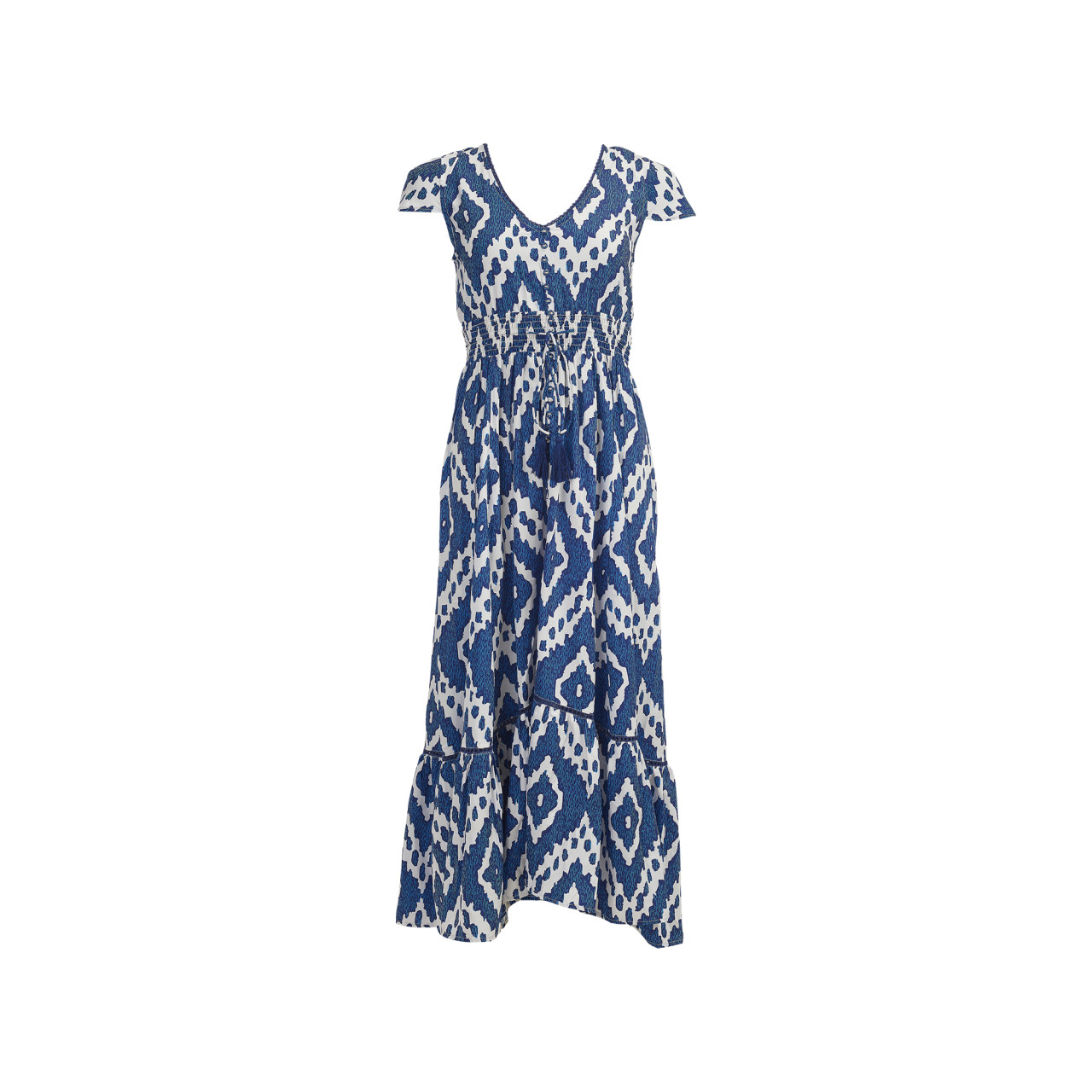 Nitzsche Accessoires Luftiges Maxi-Strandkleid mit Gummizug Günstiger Verkauf