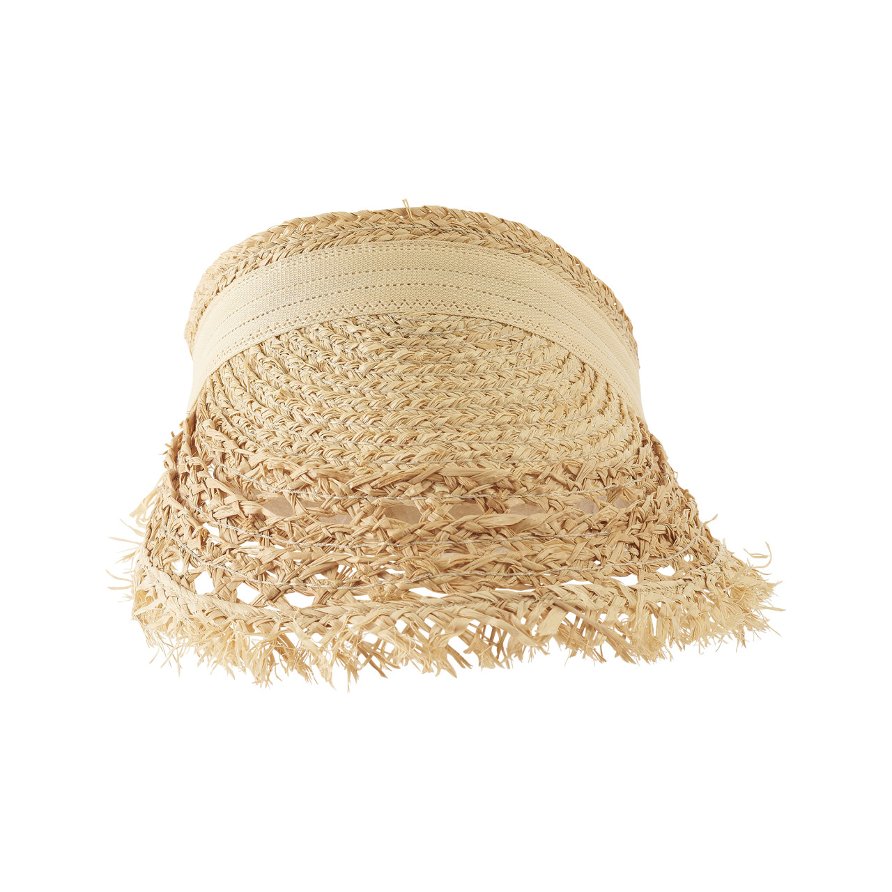 Nitzsche Accessoires Sommerlicher Visor mit Fransen aus Stroh Black Friday
