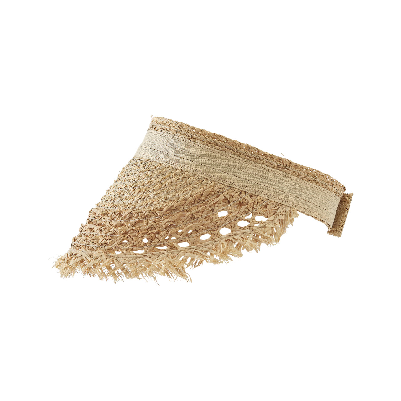 Nitzsche Accessoires Sommerlicher Visor mit Fransen aus Stroh Black Friday