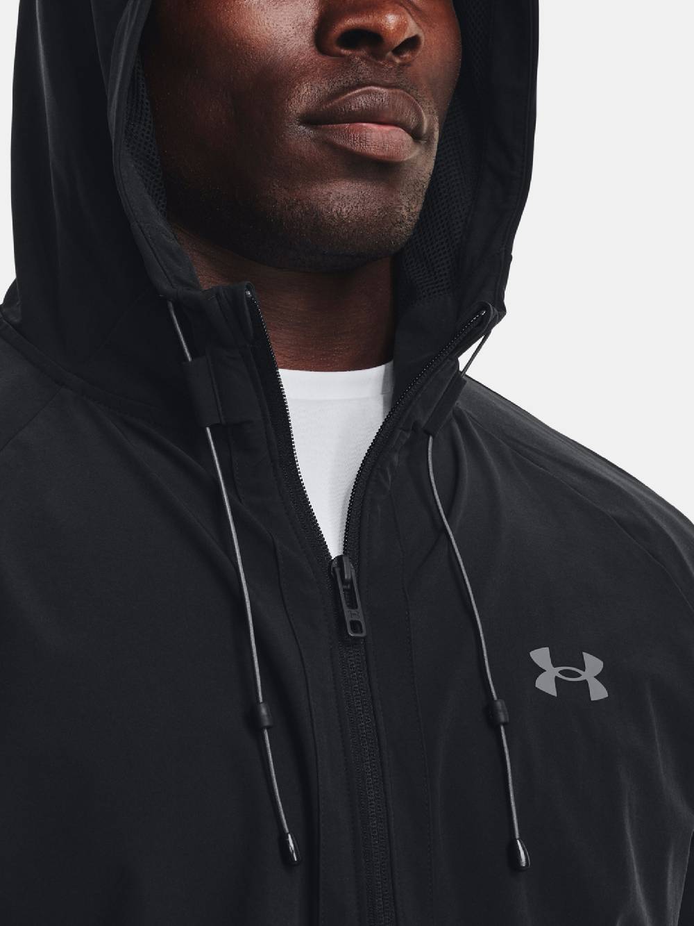 Under Armour UA Stretch Woven Windbreaker-BLK Jacke Fabrikverkauf