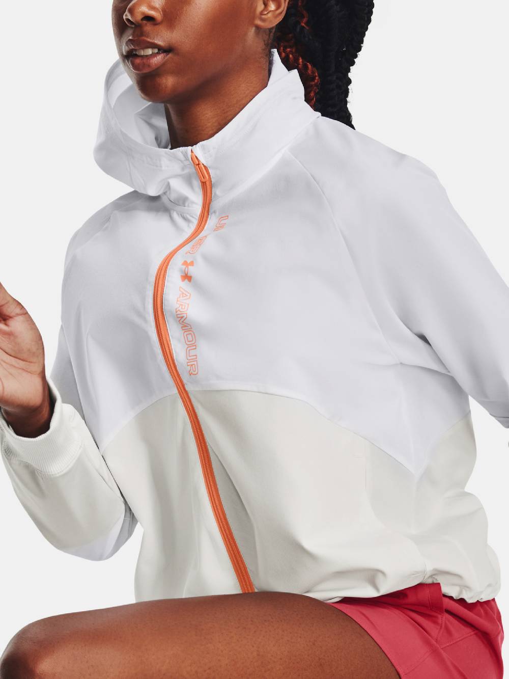 Under Armour Woven FZ Jacket-WHT Jacket Online Shopping