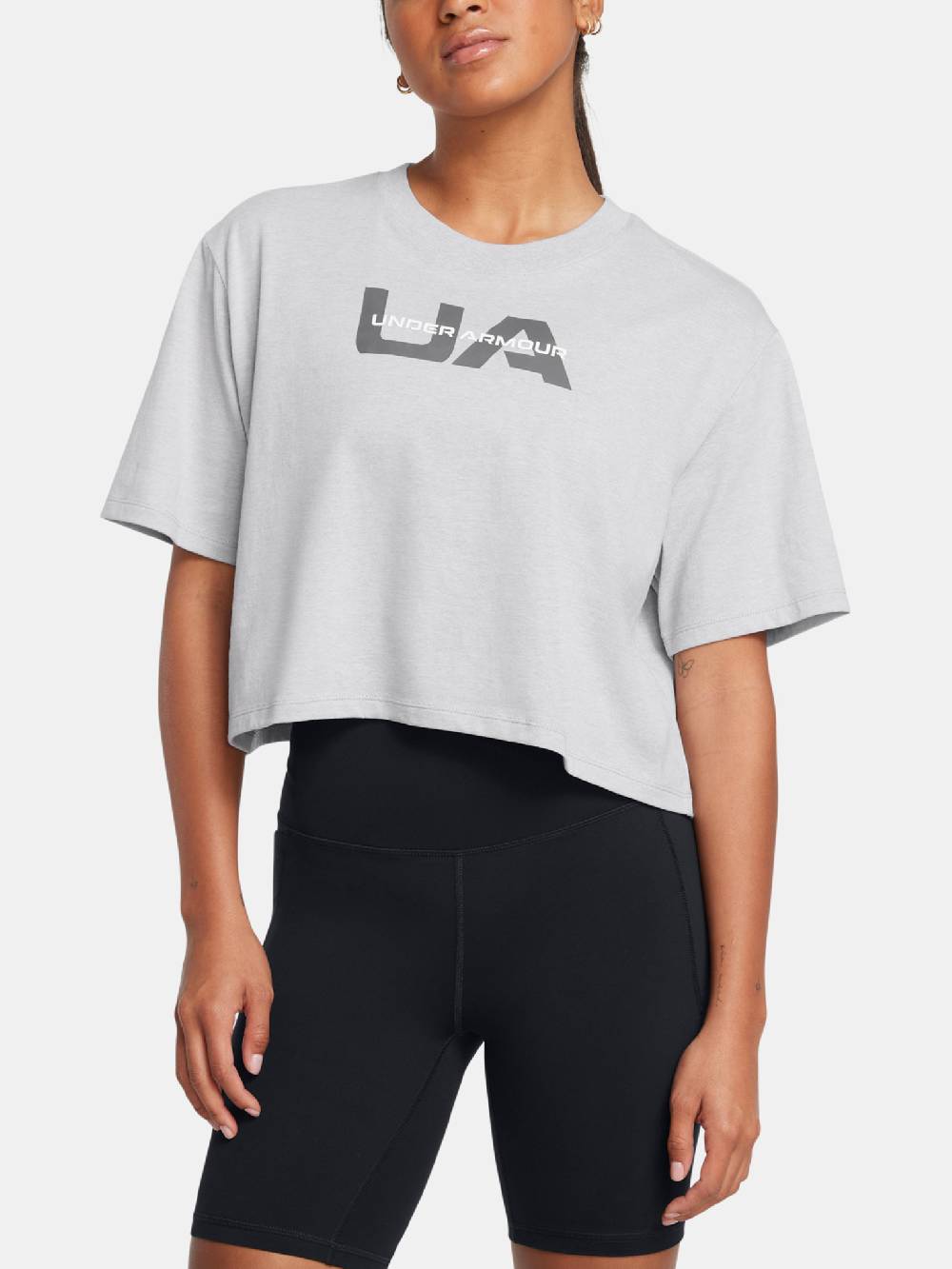 Under Armour UA Boxy Crop Branded SS T-Shirt Versandkostenfrei