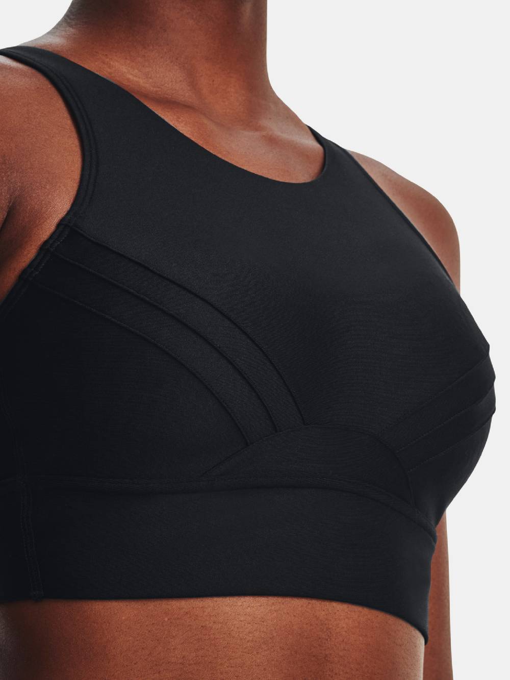 Under Armour UA Infinity Pintuck Mid-BLK Sport Büstenhalter Top Angebot