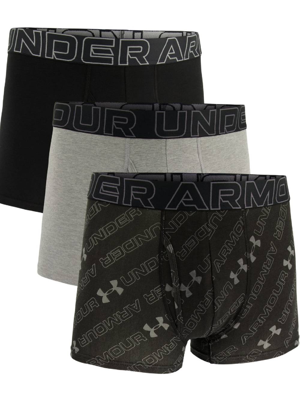 Under Armour M UA Perf Cotton Nov 3in Boxershorts 3 Stück Clearance-Verkauf