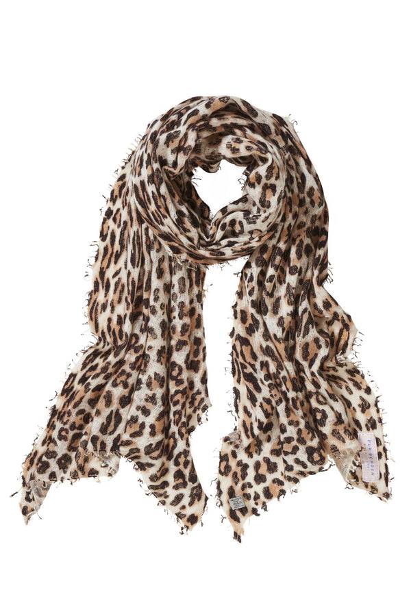 Pur Schoen Schal leo beige-schoko Sonderangebot der Fabrik