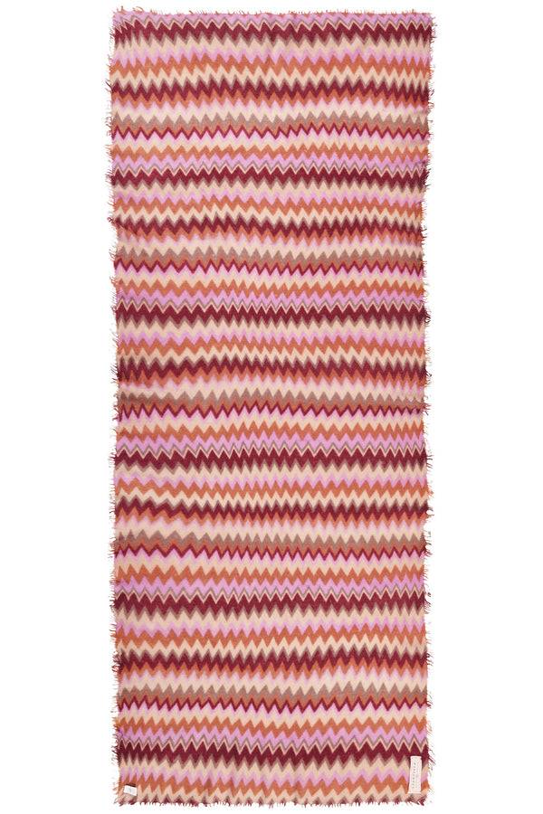 Pur Schoen Schal chevron bordo-camel classic Online Shopping