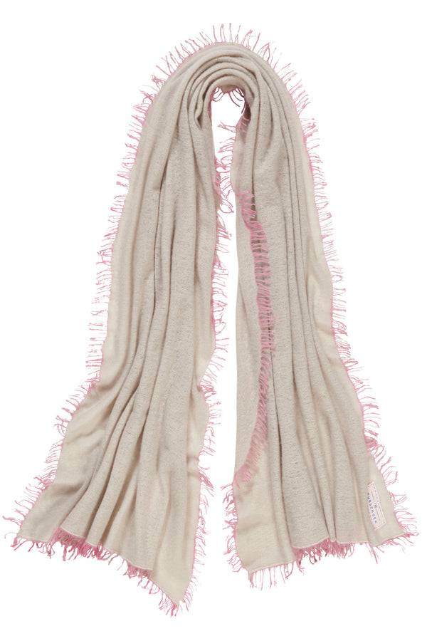 Pur Schoen Schal stone II fransen rose Vatertagsangebot