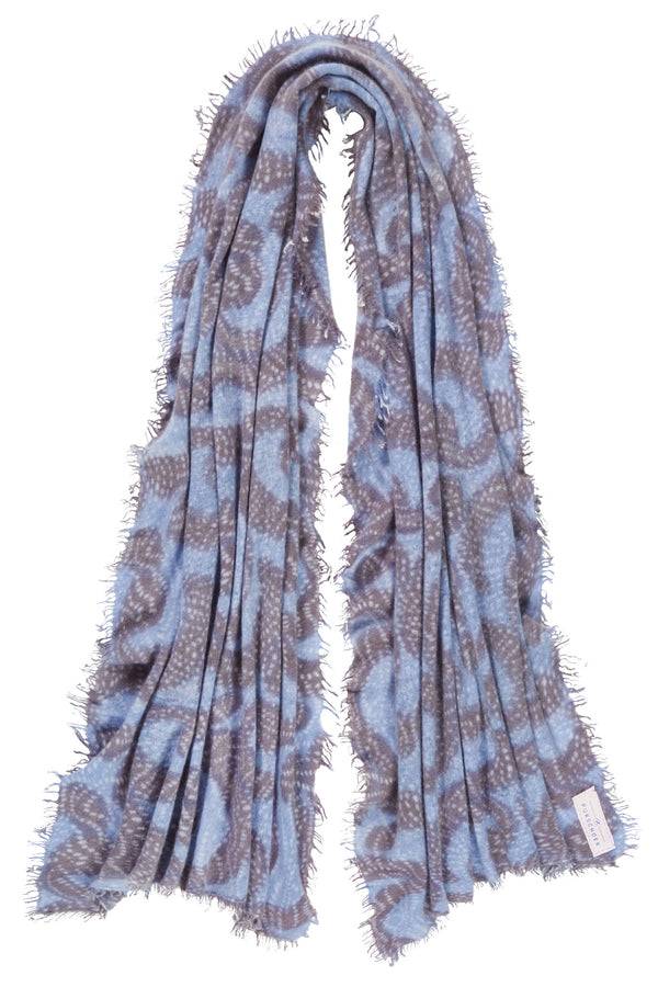 Pur Schoen Schal sprinkle eisblau dark Jubiläumsangebot