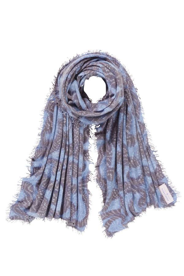 Pur Schoen Schal sprinkle eisblau dark Jubiläumsangebot