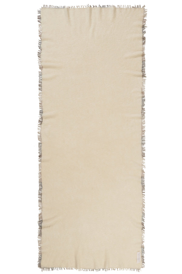 Pur Schoen Schal natural fransen grey Neueste Stile