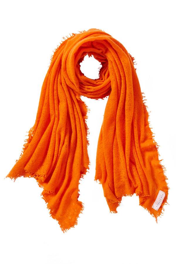 Pur Schoen Schal neon orange Auslauf