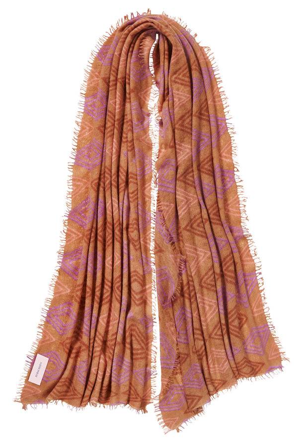 Pur Schoen Schal crystal diamond camel Rabatt