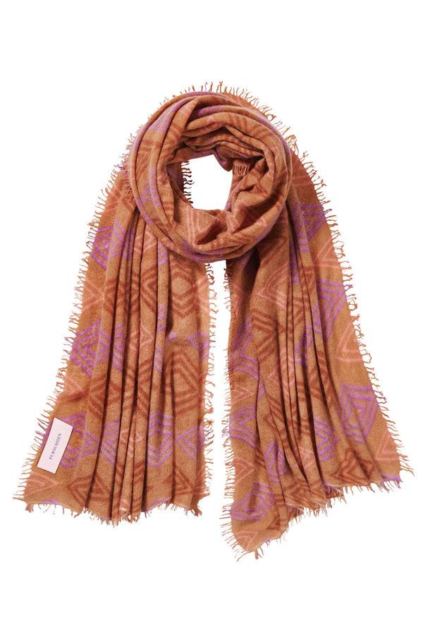 Pur Schoen Schal crystal diamond camel Rabatt