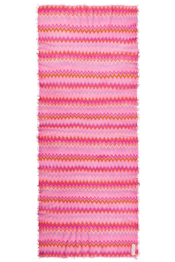 Pur Schoen Schal chevron flamingo-rose Online Shopping