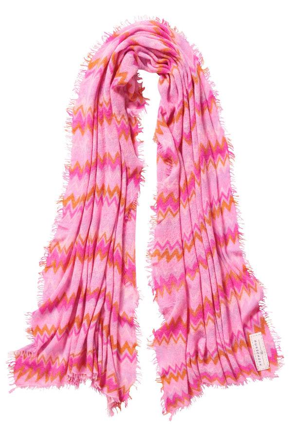 Pur Schoen Schal chevron flamingo-rose Online Shopping