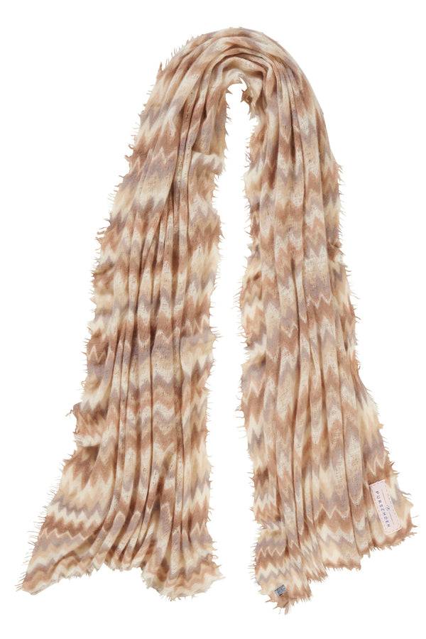 Pur Schoen Schal chevron camel classic-puder Exklusivangebot