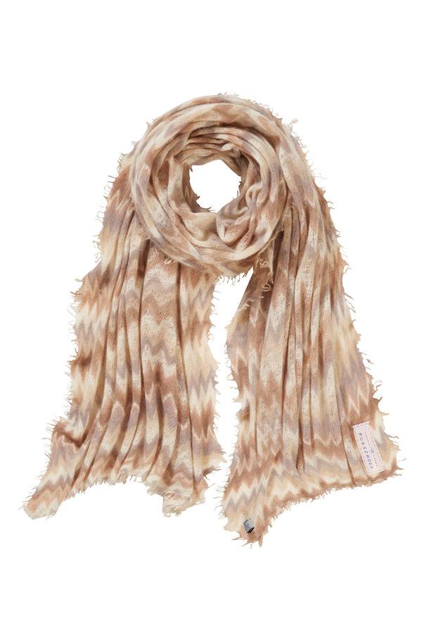 Pur Schoen Schal chevron camel classic-puder Exklusivangebot