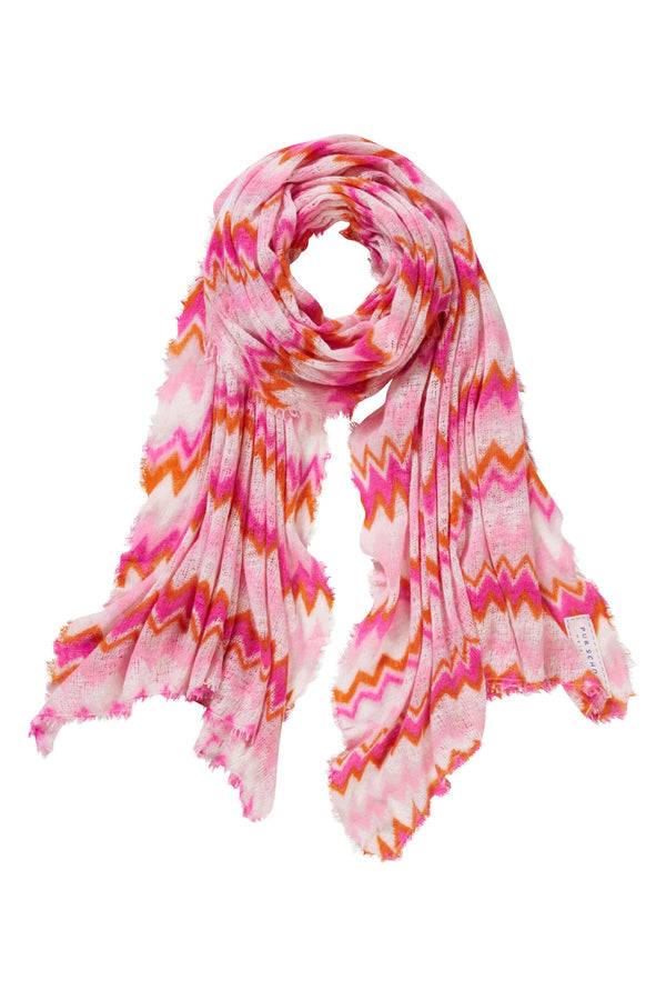 Pur Schoen Schal chevron pink-lavendel Cyber Monday