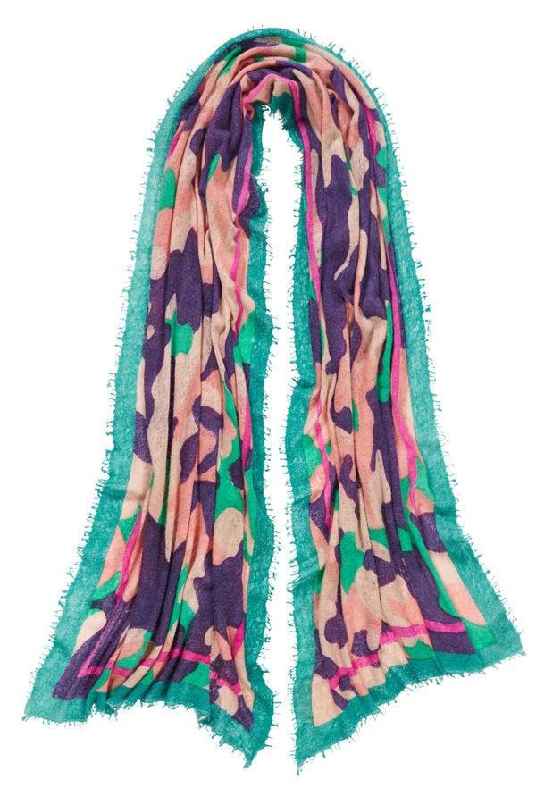 Pur Schoen Schal bubble aquamarin-blackberry Valentinstagsangebot