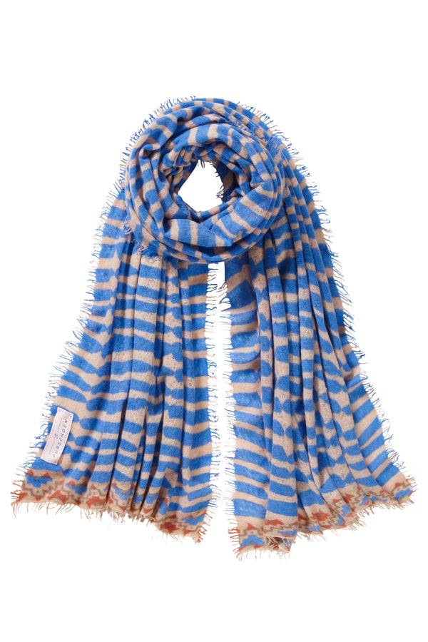 Pur Schoen Schal habbat sky blue-sand Blitzangebot