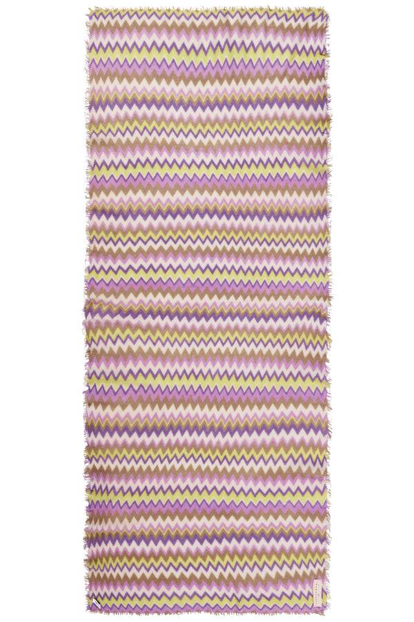 Pur Schoen Schal chevron flieder-neon gelb Sonderangebote