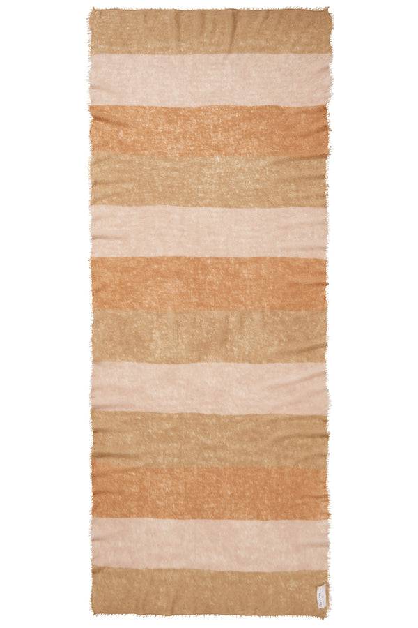 Pur Schoen Schal block 3 camel Letzter Tag