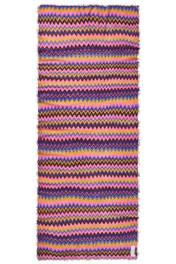 Pur Schoen Schal chevron blackberry-rose Online