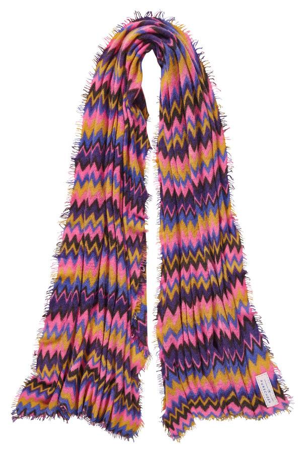Pur Schoen Schal chevron blackberry-rose Online