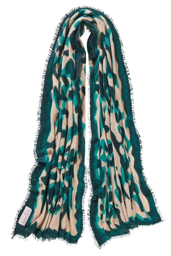 Pur Schoen Schal kalahari aquamarin-green dark Auslauf