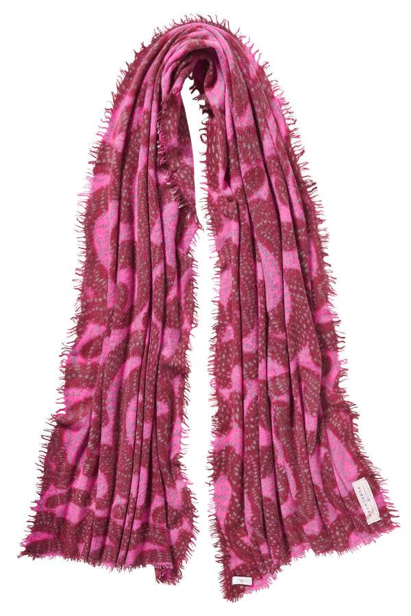 Pur Schoen Schal sprinkle bordo-pink Preisnachlass