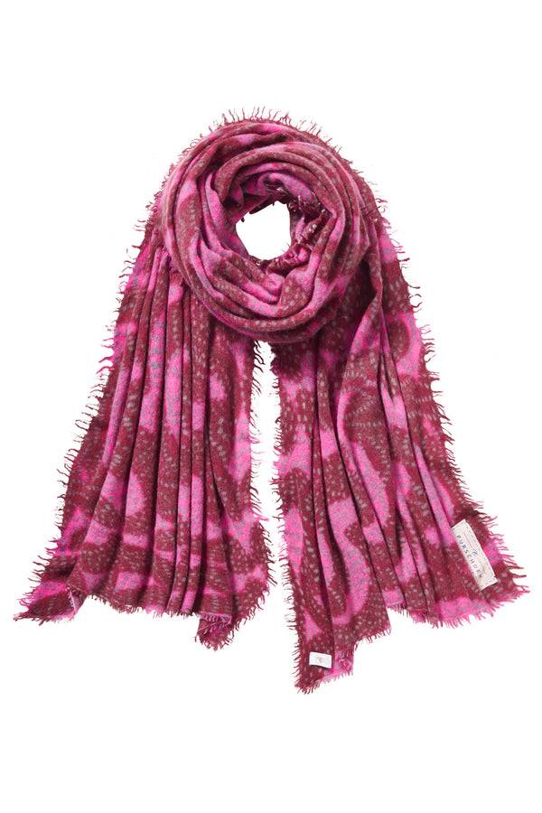 Pur Schoen Schal sprinkle bordo-pink Preisnachlass